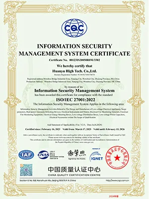 ISO 27001 Certificate