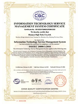 ISO 20000 Certificate