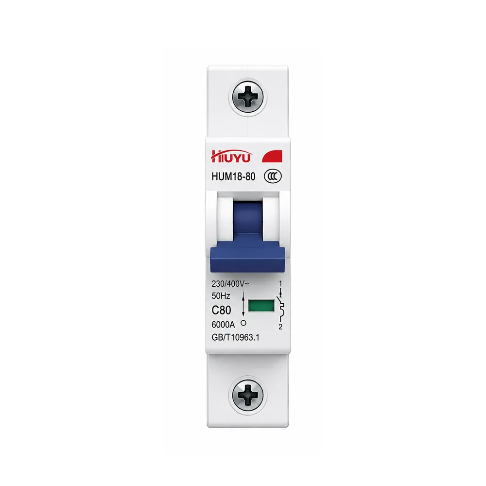 HUM18-80 – Miniature Breaker 80 Amp,1P to 4P,Type B/C/D