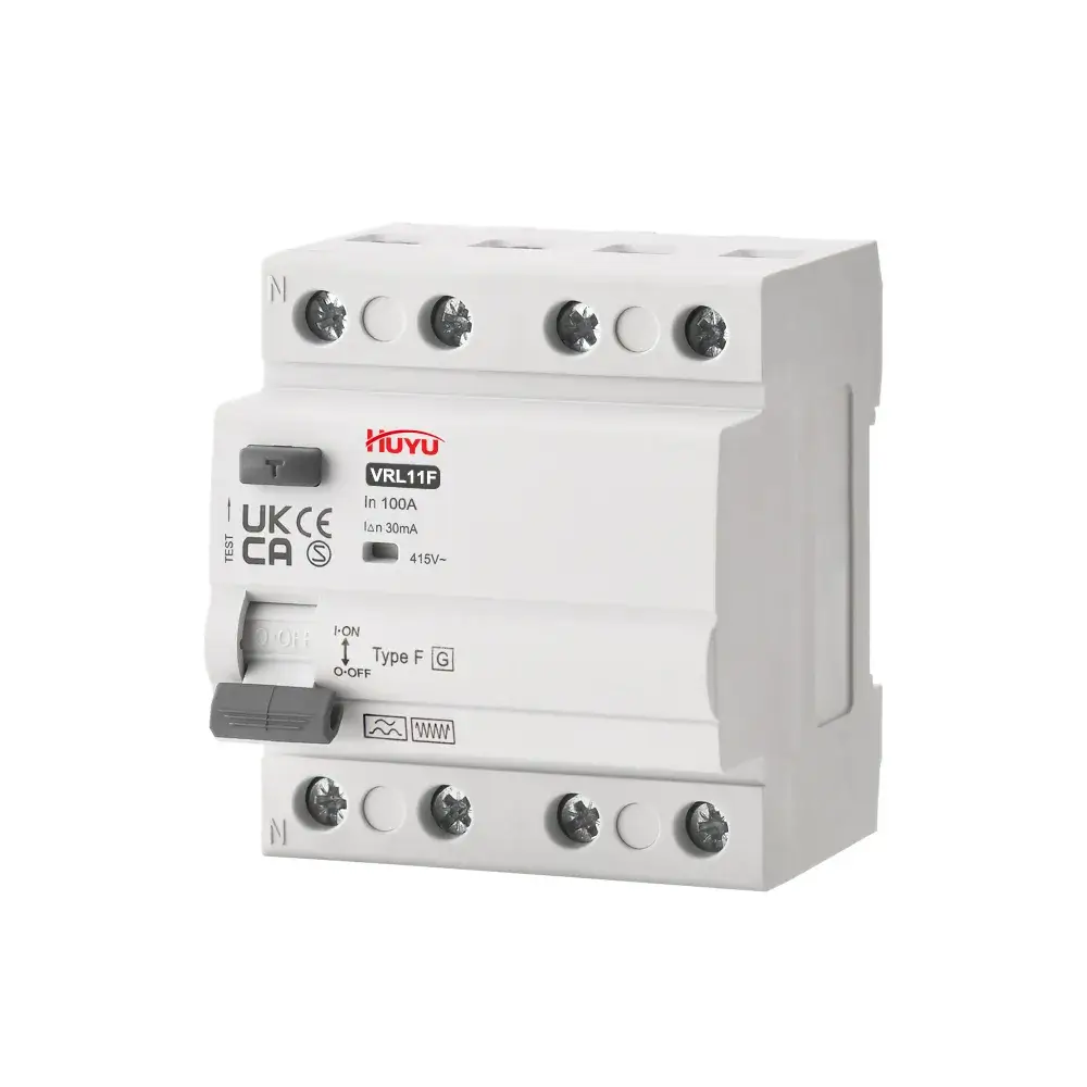 VRL11F Type F RCCB,100A 30mA 300mA,2P 4P