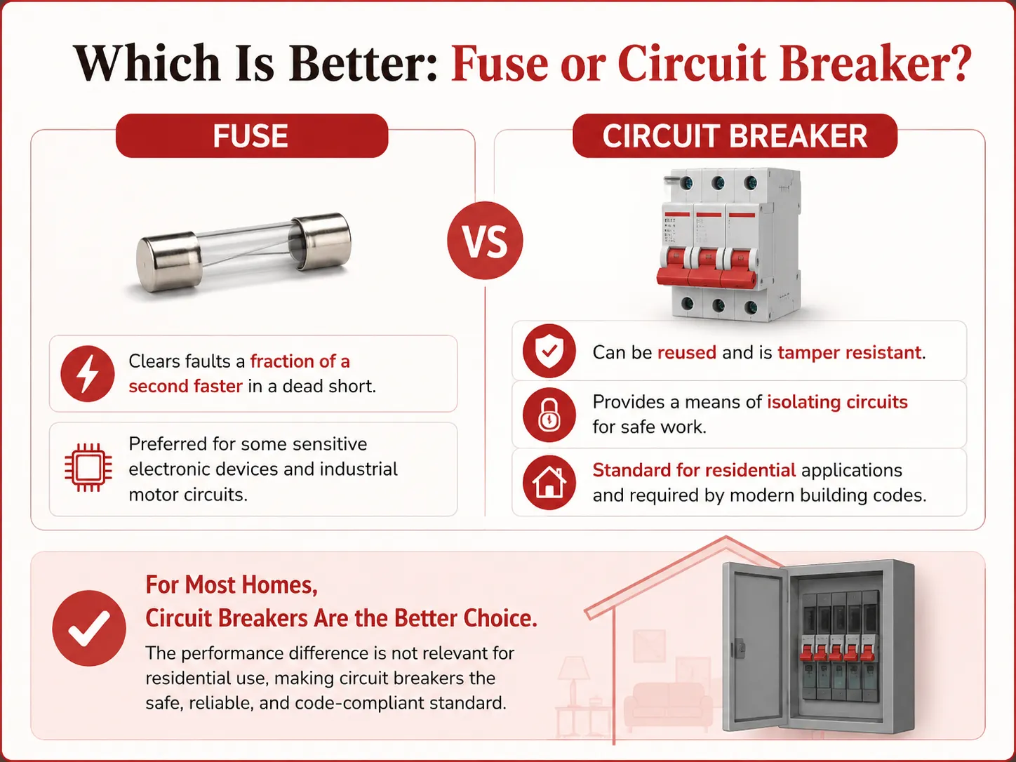 Which Is Better Fuse or Circuit Breaker